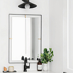 Зеркало прямоугольное в черной раме Gwendelyn варинант исполнения - 3 | Loft Concept в Санкт-петербурге