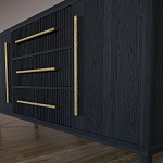 Буфет Primo с тремя ящиками и двумя фасадами Черный дуб варинант исполнения - 7 | Loft Concept в Санкт-петербурге