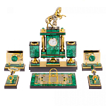 Настольный письменный набор из малахита с декором в виде лошади Leader Organizer варинант исполнения - 1 | Loft Concept в Санкт-петербурге