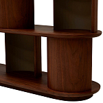 Стеллаж Zacharie Brown Wood Rack варинант исполнения - 5 | Loft Concept в Санкт-петербурге