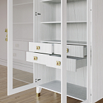 Дизайнерский шкаф витрина Elsa Dreams White с 4-мя ящиками варинант исполнения - 8 | Loft Concept в Санкт-петербурге