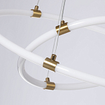 Люстра подвесная с двумя пересекающимися белыми светодиоидными кольцами Luke Lampco Tracer Lamp варинант исполнения - 4 | Loft Concept в Санкт-петербурге