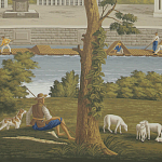 Обои ручная роспись Monuments of Paris Roberts on scenic paper варинант исполнения - 1 | Loft Concept в Санкт-петербурге