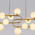 Люстра подвесная с белыми лампами в форме шара Flute варинант исполнения - 2 | Loft Concept в Санкт-петербурге