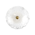 Бра в форме прозрачного стеклянного цветка с рельефной текстурой Textured Glass варинант исполнения - 3 | Loft Concept в Санкт-петербурге