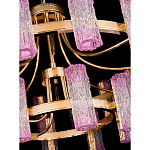 Люстра двухъярусная круглая с текстурными цилиндрическими плафонами Glimpse варинант исполнения - 4 | Loft Concept в Санкт-петербурге