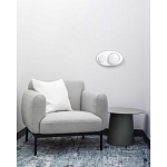 Бра овальной формы белого цвета с 2-мя лампами Lunar Pebbles варинант исполнения - 8 | Loft Concept в Санкт-петербурге