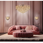 Люстра каскадная с подвесками в форме колец Galaxy of Light варинант исполнения - 8 | Loft Concept в Санкт-петербурге