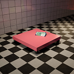 Дизайнерский кофейный стол на круглых ножках Poltronova T02 Pink Coffee Table варинант исполнения - 5 | Loft Concept в Санкт-петербурге