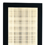 Светодиодное прямоугольное бра из металла черного цвета Lattice Lux варинант исполнения - 2 | Loft Concept в Санкт-петербурге