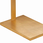 Торшер с прямоугольным абажуром на золотом металлическом каркасе Rectangular Plane  варинант исполнения - 3 | Loft Concept в Санкт-петербурге