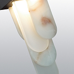 Подвесной светильник с белыми вертикальными элементами Alabaster Totem варинант исполнения - 5 | Loft Concept в Санкт-петербурге