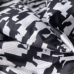 Мебельная ткань Жаккард черно-белый принт 145 см T2-126 варинант исполнения - 2 | Loft Concept в Санкт-петербурге