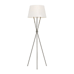 Торшер на трех тонких перекрещенных ножках с белым конусным абажуром из льна Feiss варинант исполнения - 5 | Loft Concept в Санкт-петербурге