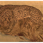 Картина с изображением Леопардов Leopards by stream варинант исполнения - 2 | Loft Concept в Санкт-петербурге