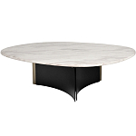 Стол журнальный овальный с контрастным основанием Subsequence варинант исполнения - 1 | Loft Concept в Санкт-петербурге