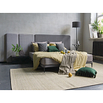 Кровать с большим мягким изголовьем Unity Grey Bed варинант исполнения - 4 | Loft Concept в Санкт-петербурге