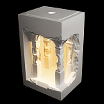 Встраиваемый в стену гипсовый светильник под покраску с колоннами и арками в античном стиле Antiquity Athena варинант исполнения - 3 | Loft Concept в Санкт-петербурге