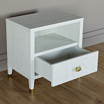Прикроватная тумбочка с полкой Elsa Dreams White варинант исполнения - 2 | Loft Concept в Санкт-петербурге
