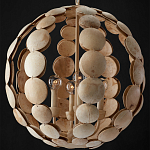 Люстра в форме шара с декором из круглых декоративных элементов Texture Discs варинант исполнения - 3 | Loft Concept в Санкт-петербурге