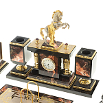 Настольный письменный набор из яшмы и долерита с декором в виде коня Manager Organizer варинант исполнения - 2 | Loft Concept в Санкт-петербурге