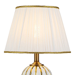 Настольная лампа с абажуром Celestina White Gold Lampshade Table Lamp варинант исполнения - 2 | Loft Concept в Санкт-петербурге