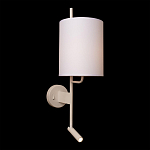 Бра с цилиндрическим тканевым абажуром и регулируемым спотом Pure Cylinder варинант исполнения - 1 | Loft Concept в Санкт-петербурге