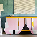 Дизайнерский комод с геометрическим рисунком Arredi варинант исполнения - 3 | Loft Concept в Санкт-петербурге