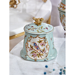 Шкатулка голубого цвета с рисунком и состаренным эффектом Eden Garden варинант исполнения - 9 | Loft Concept в Санкт-петербурге