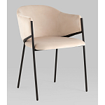 Стул Brace велюр молочный варинант исполнения - 1 | Loft Concept в Санкт-петербурге