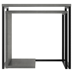 Комплект из 2-х приставных столов серого цвета из дерева ZIGOSH RETRO GREY варинант исполнения - 1 | Loft Concept в Санкт-петербурге