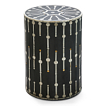 Дизайнерские приставной столик с инкрустацией Mandika Bone Inlay Stool варинант исполнения - 3 | Loft Concept в Санкт-петербурге