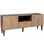 ТВ-тумба бежевая из массива бука с 2-мя дверками и ящиком Wenge Light варинант исполнения - 1 | Loft Concept в Санкт-петербурге