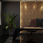 Гипсовая 3D панель с принтографией PM-08 варинант исполнения - 1 | Loft Concept в Санкт-петербурге