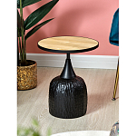 Приставной столик с факутрным черным основанием Ethiopia варинант исполнения - 2 | Loft Concept в Санкт-петербурге