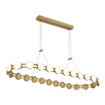 Люстра овальная с круглыми светодиодными источниками света Maxine Light варинант исполнения - 5 | Loft Concept в Санкт-петербурге