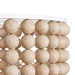 Люстра в форме цилиндра с вставками из деревянных бусин Wooden Beads варинант исполнения - 3 | Loft Concept в Санкт-петербурге