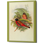 Постер на холсте с изображением птиц Blooming Birds Poster варинант исполнения - 7 | Loft Concept в Санкт-петербурге