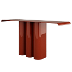 Консоль красная с цилиндрическим основанием Giorgio варинант исполнения - 1 | Loft Concept в Санкт-петербурге
