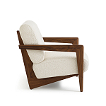 Кресло Avalon White Boucle из массива ореха варинант исполнения - 3 | Loft Concept в Санкт-петербурге