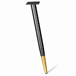 Стол обеденный с коричневой прямоугольной столешницей из керамики на четырех металлических ножках Brown Ceramics варинант исполнения - 3 | Loft Concept в Санкт-петербурге