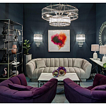 Диван трехместный велюровый серый Island of Comfort варинант исполнения - 5 | Loft Concept в Санкт-петербурге