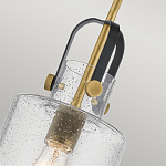 Подвесной светильник с цилиндрическим плафоном из прозрачного стекла с пузырьками Kichler варинант исполнения - 4 | Loft Concept в Санкт-петербурге