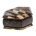 Шкатулка для украшений с мозаикой из натуральных камней Stone Casket варинант исполнения - 2 | Loft Concept в Санкт-петербурге