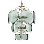 Люстра с каскадом из круглых декоративных элементов Discs of Light варинант исполнения - 2 | Loft Concept в Санкт-петербурге