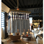 Люстра квадратная плетеная с бахромой Wicker Square Chandelier with Tassels варинант исполнения - 4 | Loft Concept в Санкт-петербурге