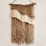 Дизайнерское Панно Дюна Макраме из нитей и бусин Wall Panel Dune варинант исполнения - 2 | Loft Concept в Санкт-петербурге