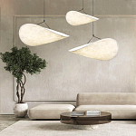 Подвесной светильник с белым тканевым плафоном в форме облака Crystal Cloud Junction варинант исполнения - 8 | Loft Concept в Санкт-петербурге