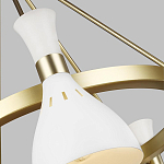 Люстра с 5-ю плафонами в форме песочных часов с узкими перфорированными отверстиями Feiss варинант исполнения - 9 | Loft Concept в Санкт-петербурге