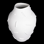 Декоративная ваза белая керамическая с абстрактным объемным декором Molecule Collection варинант исполнения - 3 | Loft Concept в Санкт-петербурге